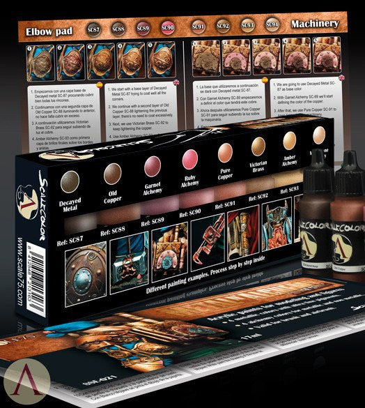 Scale75 Scalecolor NMM paint set Gold and Copper – Elrik's Hobbies